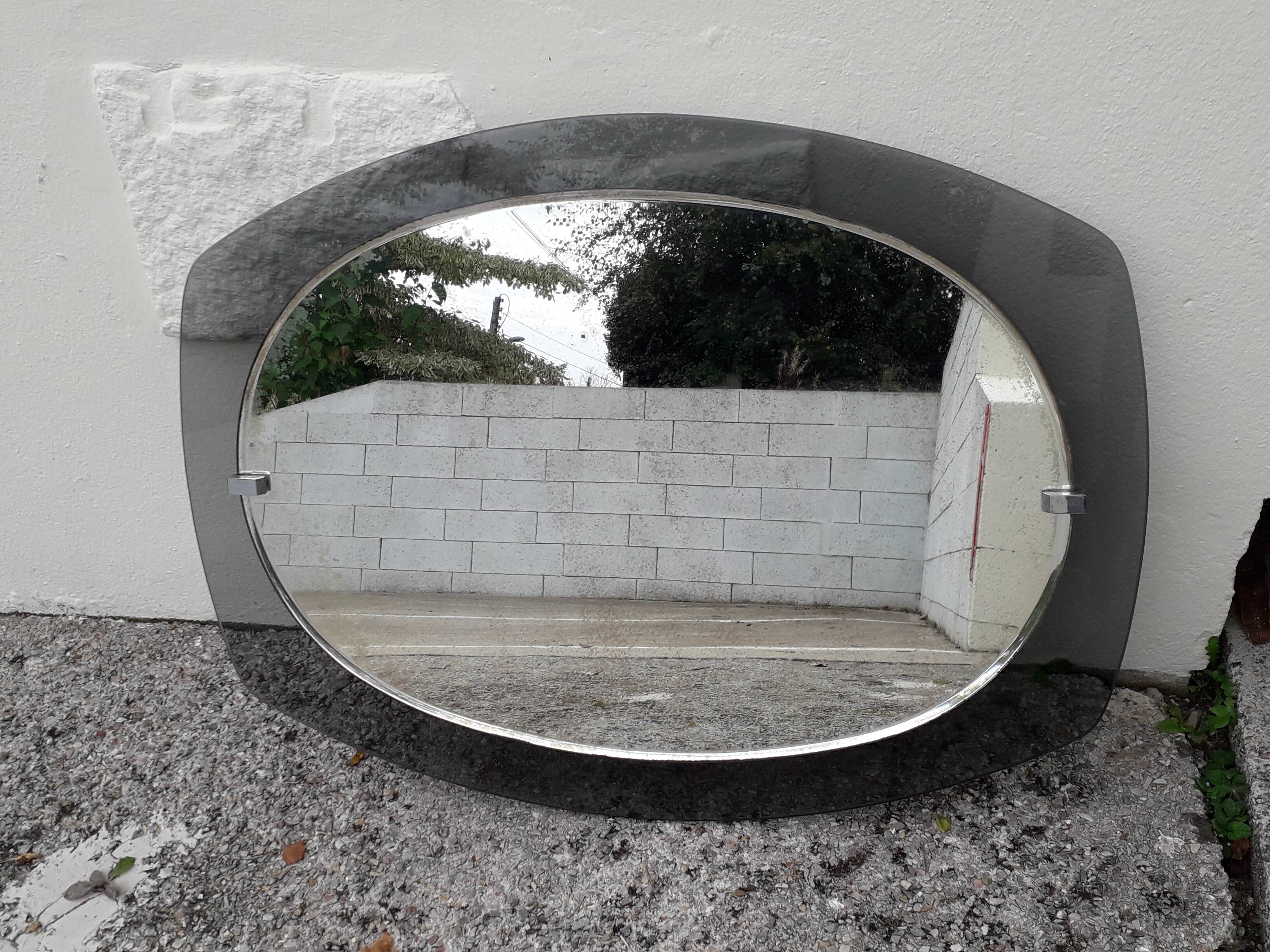 Veca vintage italian design mirror (1970s)
