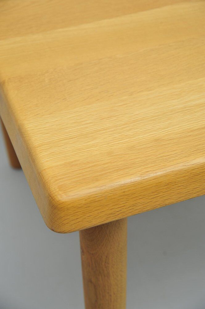 Square oak coffee table, 1960s