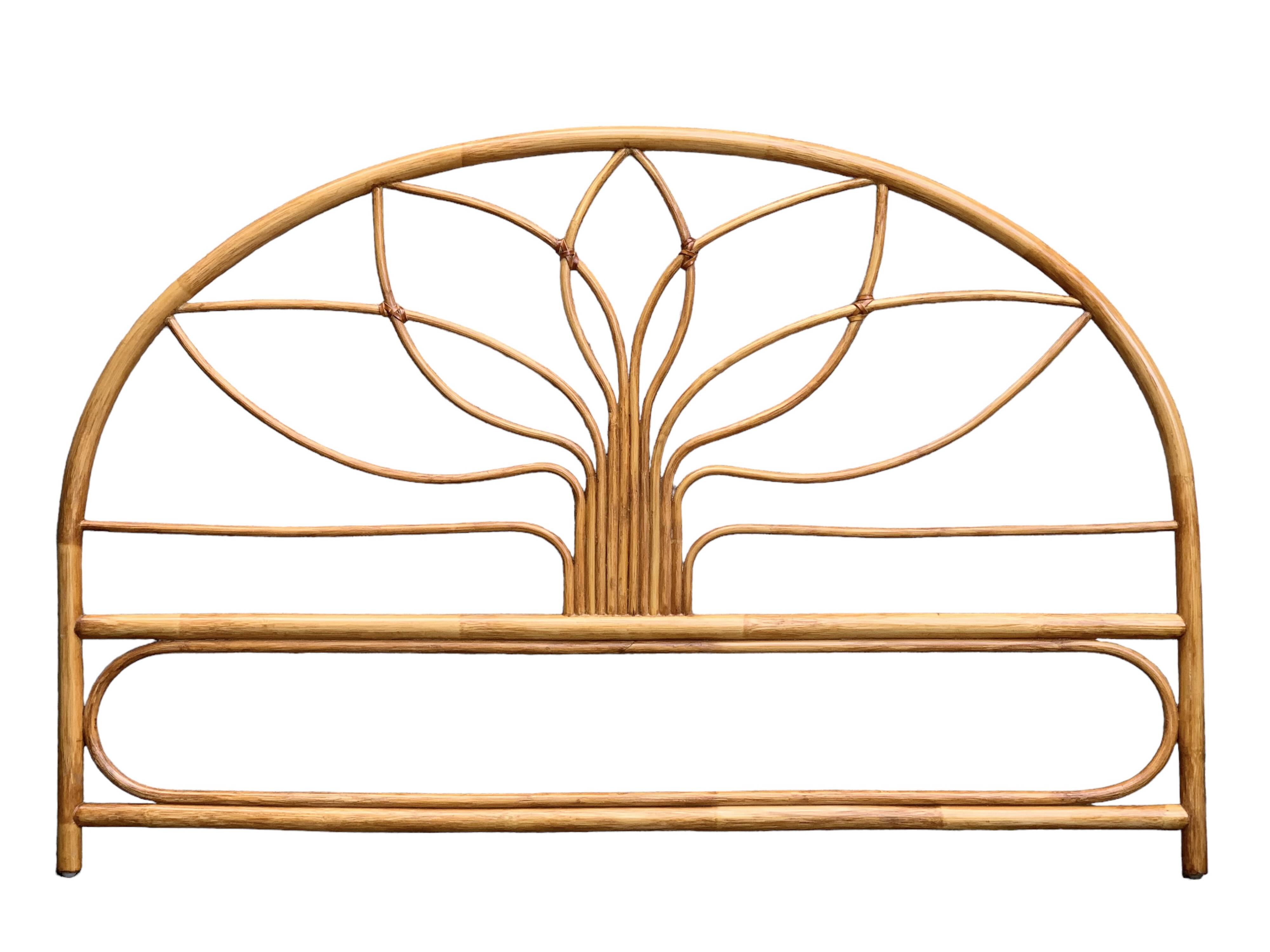 Vintage rattan headboard 1970 140cm