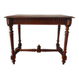 Antique desk table in solid walnut