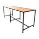 Vintage steel workshop table and oak top