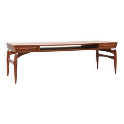Table basse en teck de milieu de siècle par Johannes Andersen pour Trensum Möbelfabrik,