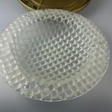 60s 70s Plafoniere ceiling lamp by Fischer Leuchten Germany Space Age