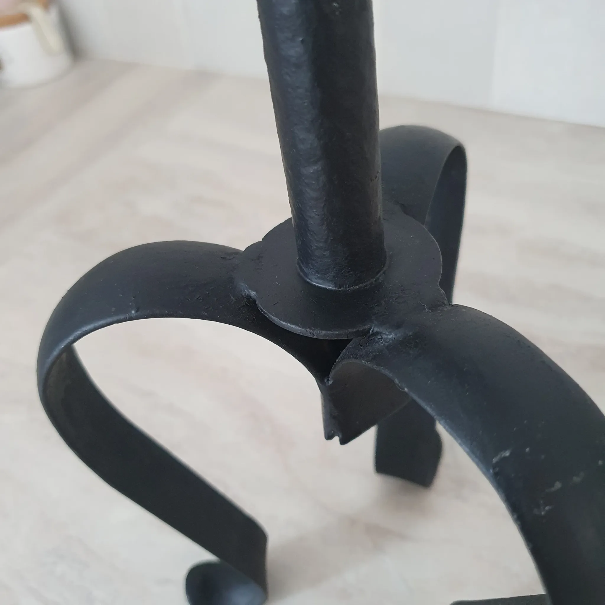 Large metal candlestick