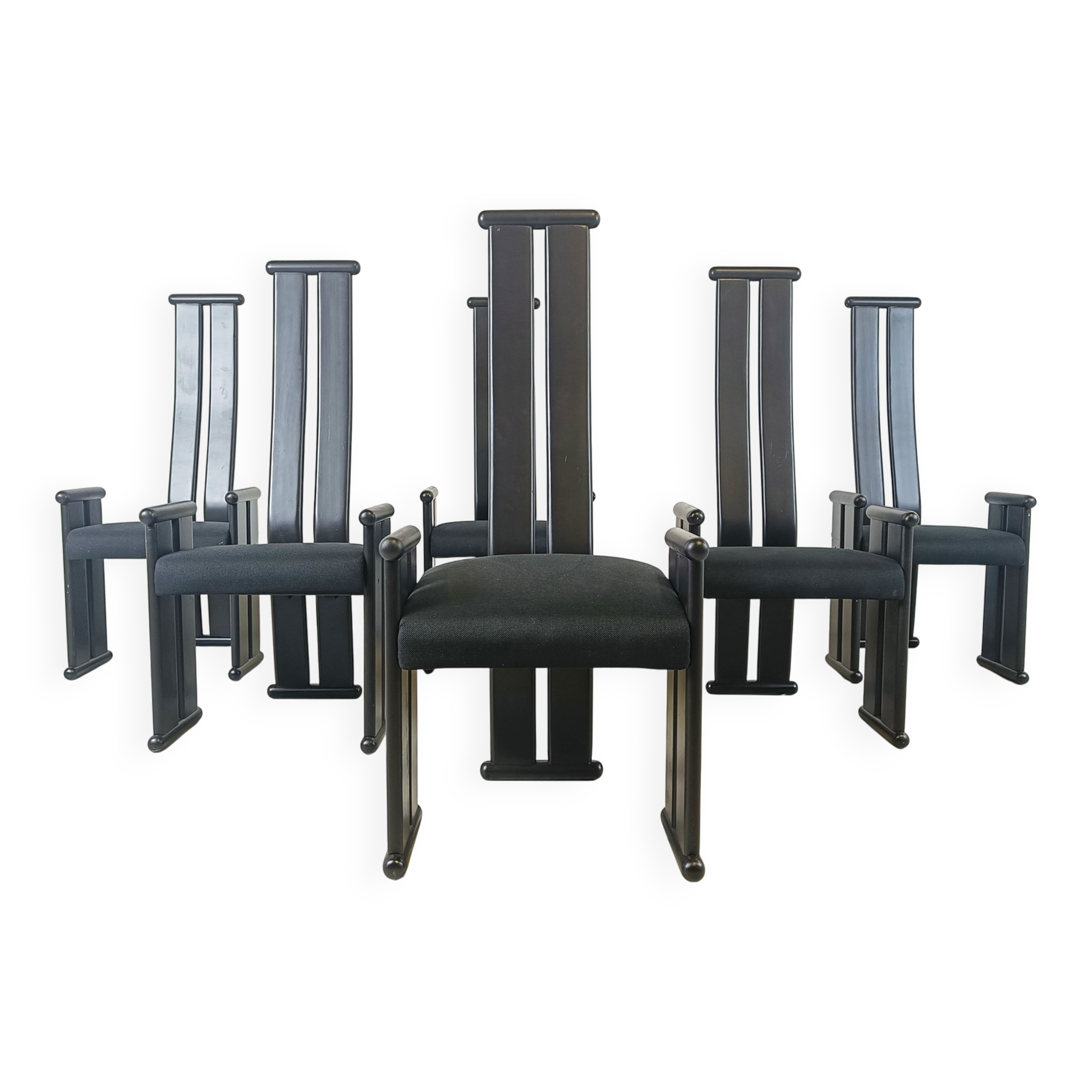 Vintage post modern dining chairs, 1970s