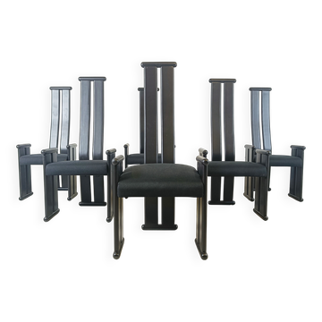 Vintage post modern dining chairs, 1970s