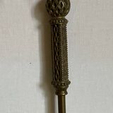 Accessoires de cheminée anciens en laiton
