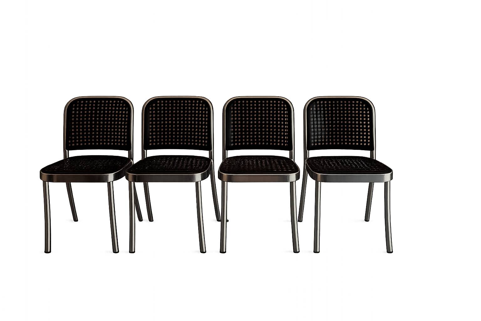 4 Vico Magistretti chairs