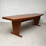 Polygonal teak bistro table