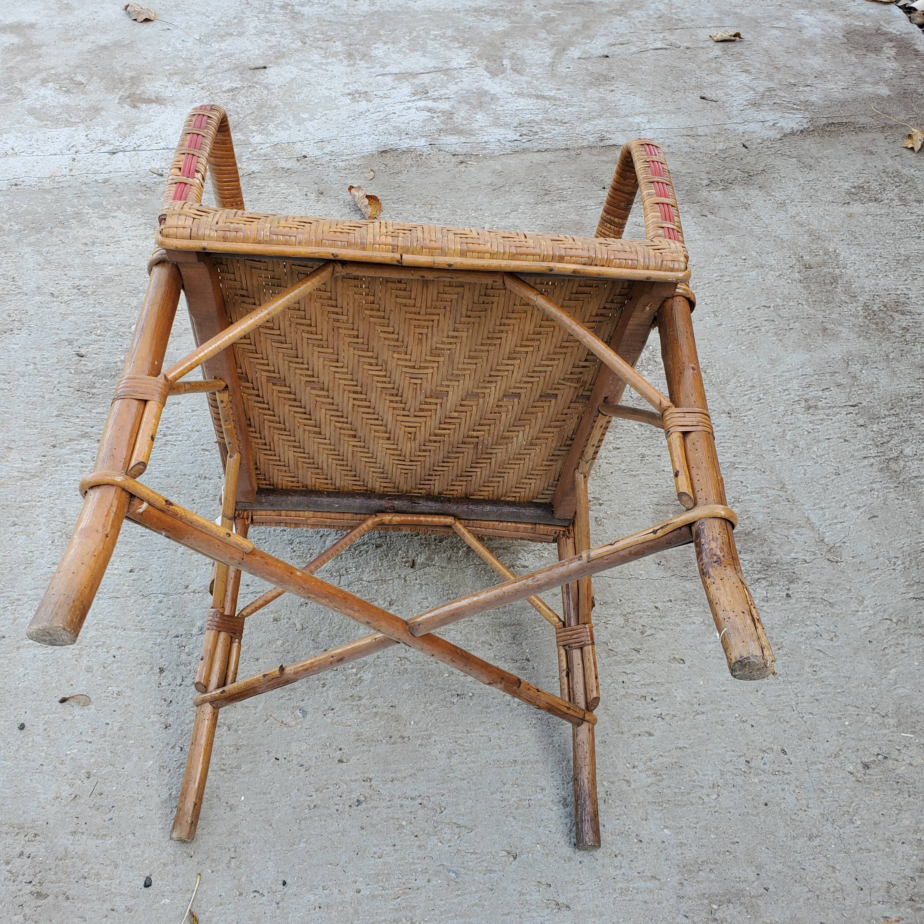 Wicker armchair