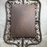 Rattan peacock mirror, 1970s