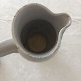 Grey and Cobalt Blue Stoneware Pitcher