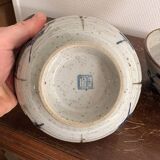 Lot 2 Tea Bowls Rice Stoneware Glazed Chawan Plum Blossom Chinese Japanese