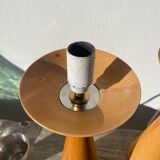 Pair of Scandinavian wooden lamps, 1980s