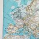 Antique engraving 1898, Europe, map, European Union • Lithograph, original illustration
