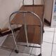 Folding serving table in formica