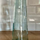 Transparent glass vase