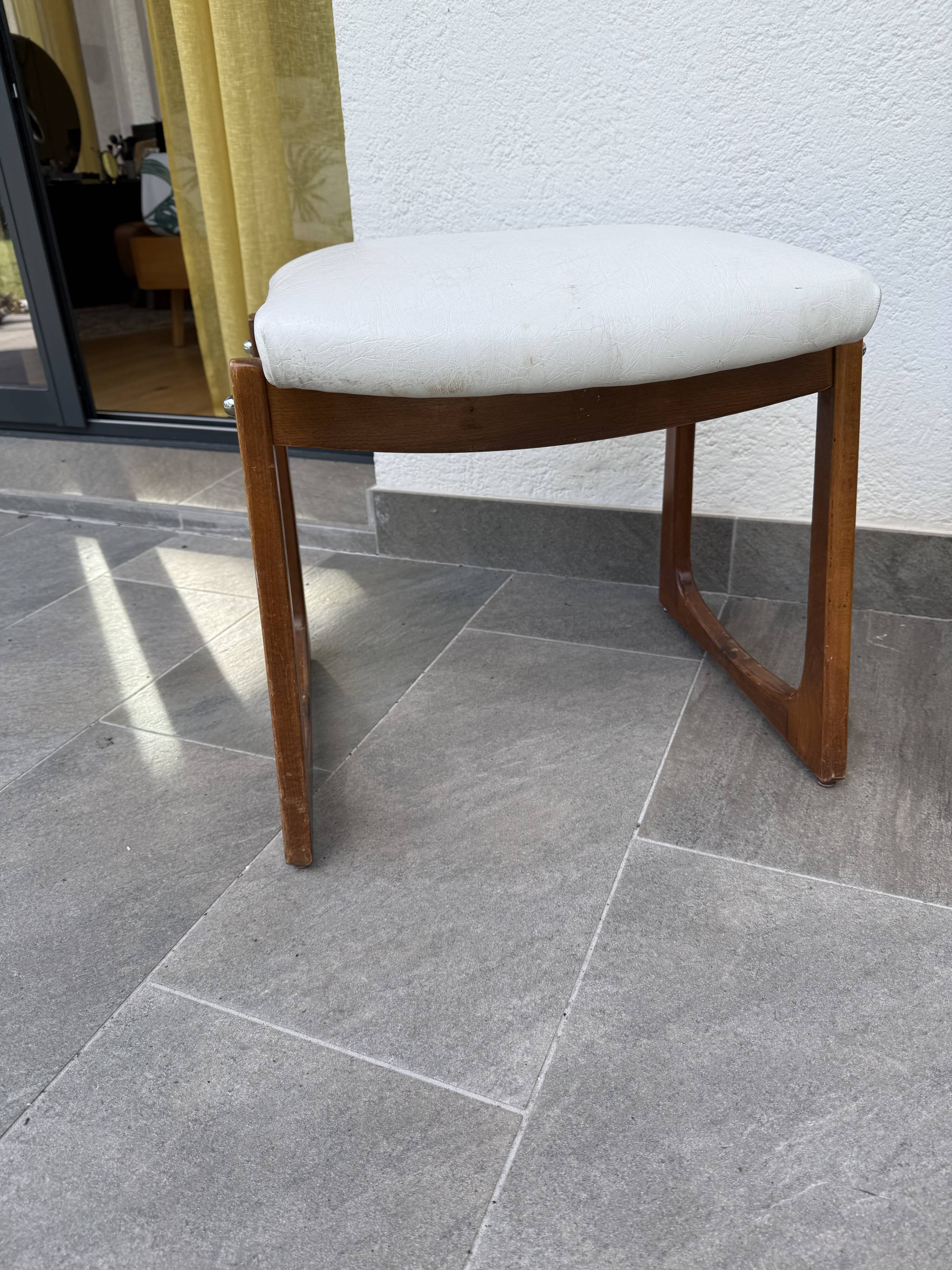 70s Scandinavian style stool or ottoman