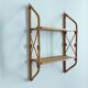 Vintage rattan shelf