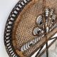 Vintage rattan headboard