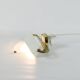 Lampe à pince en laiton, 1950 pour étagère, string