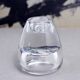 Reversible glass candle holder 1980
