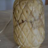 Vintage alabaster pineapple lamp base