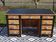 Vintage pine desk, restored