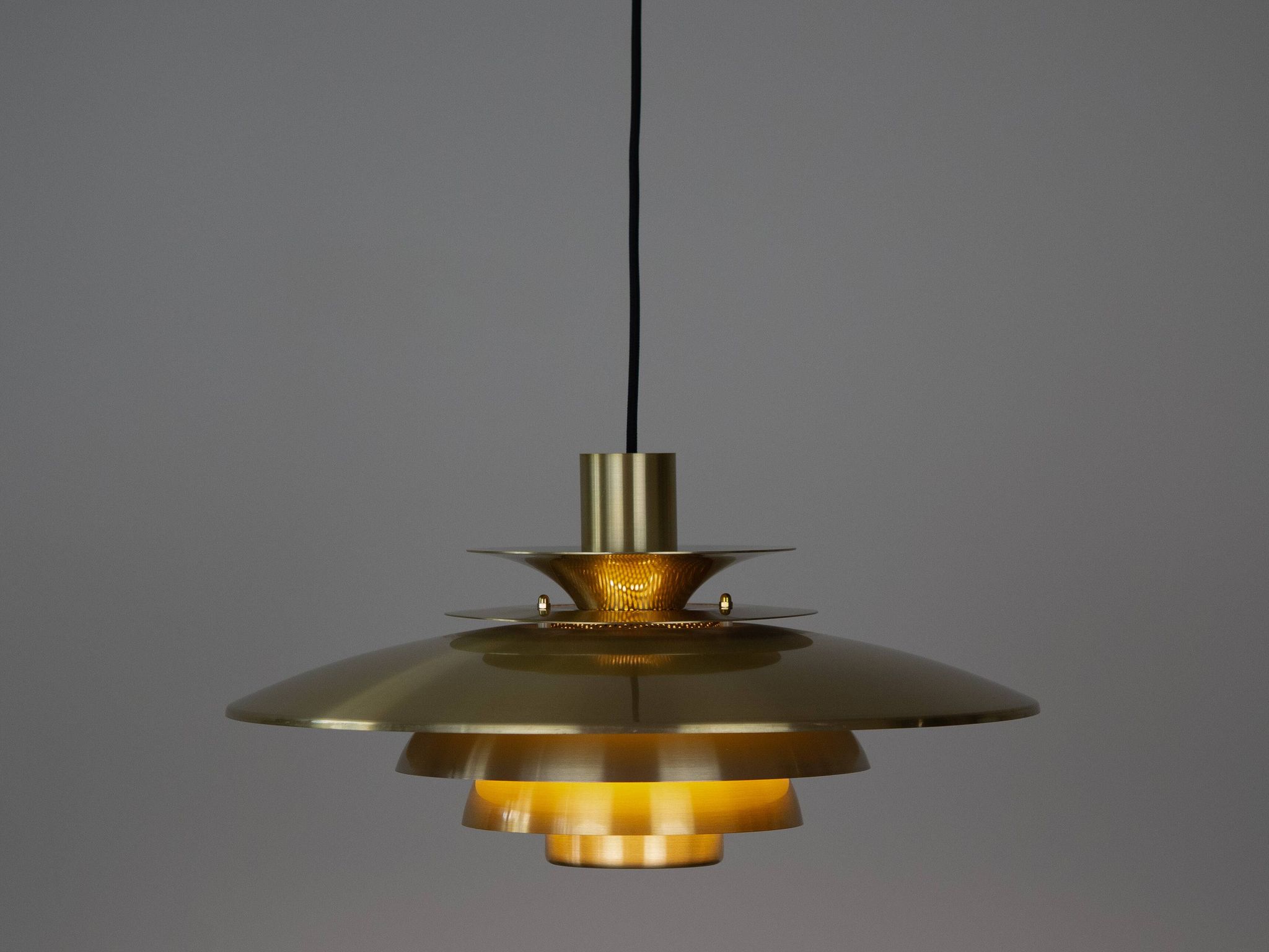 Danish vintage pendant lamp Verona by Kurt Wiborg, Jeka, 1980s
