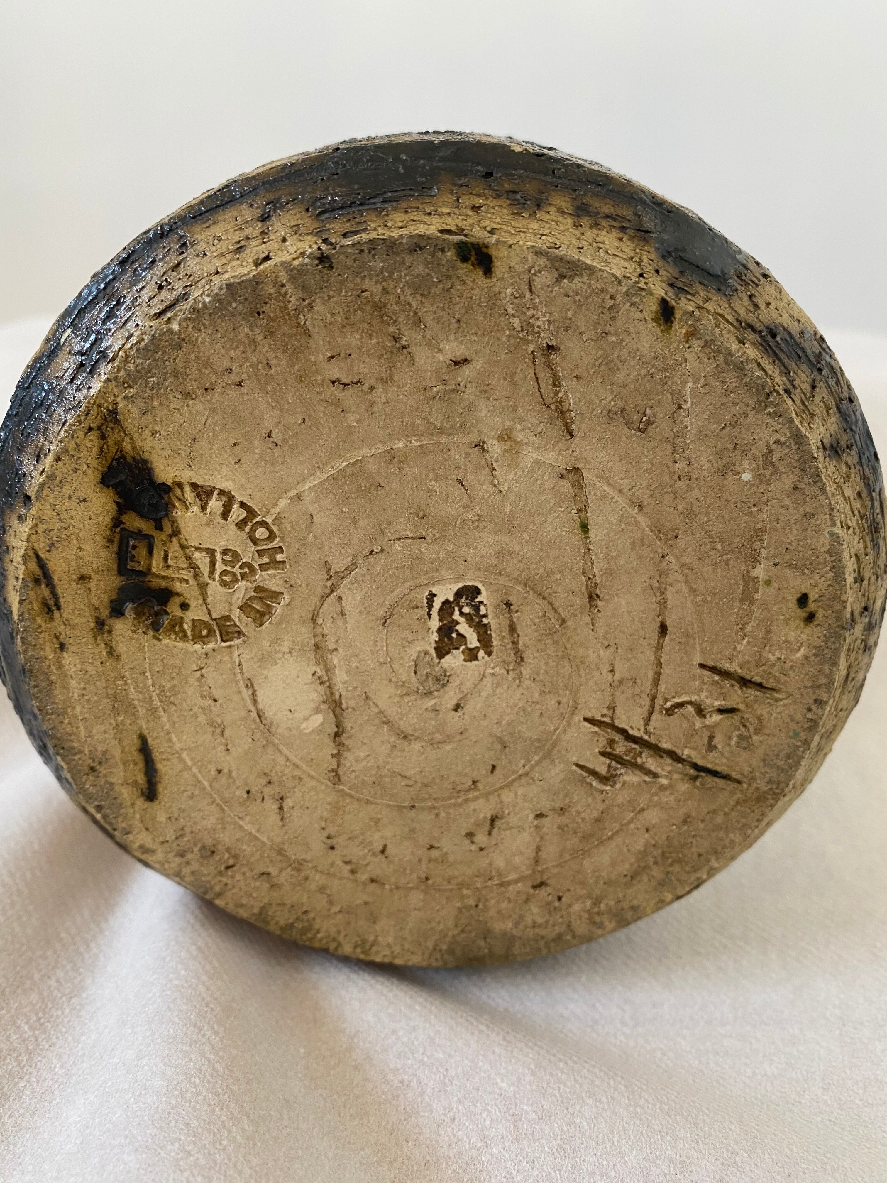 Old ceramic vase 1960 Scandinavian Holland design Pieter Groeneveldt