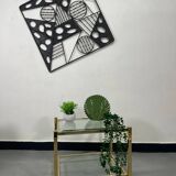 Vintage two-tier glass coffee table