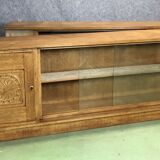 The 1940s oak corner Cabinet