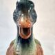 Zoomorphic pitcher barbotine Saint Clément Mallard Duck A028