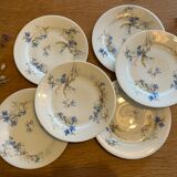 Porcelain dessert plates from Vierzon