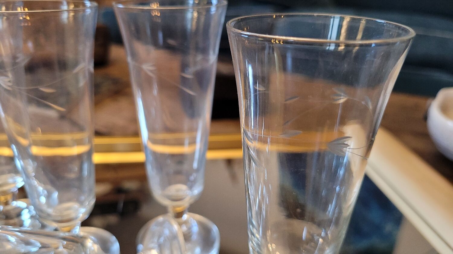 Glass flutes 50's
