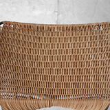 Stool metal and rattan years 60