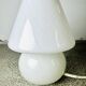 Opaline Glass Swirl Mushroom Table Lamp By Hala Zeist, The Netherlands 1960S