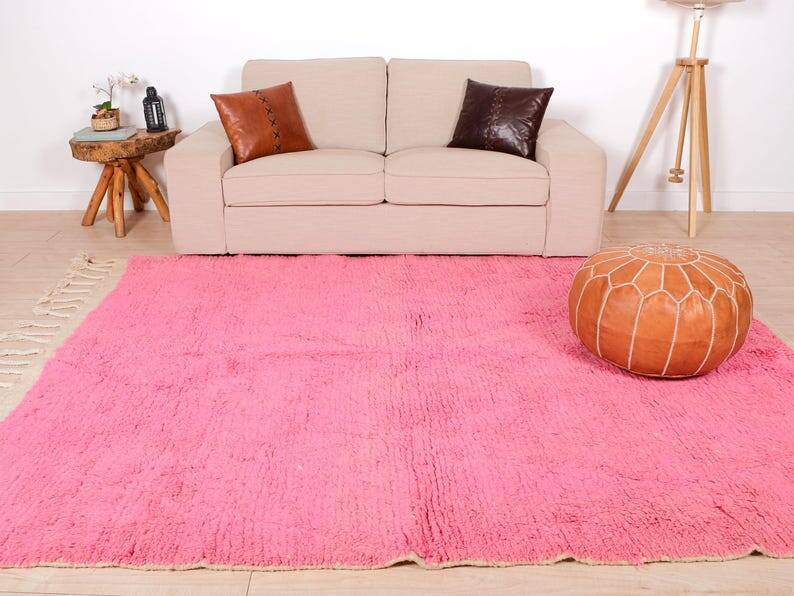 Handwoven natural wool rug 1.5/2.5 m