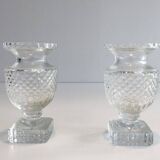 Pair of crystal vases in the Médicis style