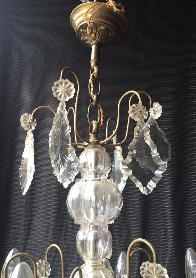 Old chandelier with tassels