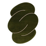 MOSS GREEN SQUIGGLE RUG