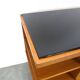 Mid-Century kastje J.D. Freese met klep en zwart opaline glas