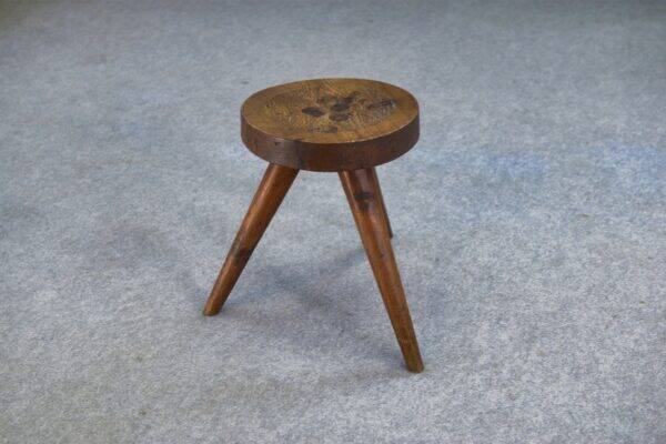 Gouge-carved stool, 1960s