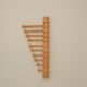 Vintage wooden wall coat holder