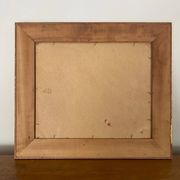 Oil on cardboard still life bouquet of flowers 20th century