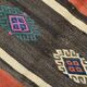 6x9 Terracotta Red & Brown Vintage Kilim Rug, Rugged Carpet, 175x270Cm