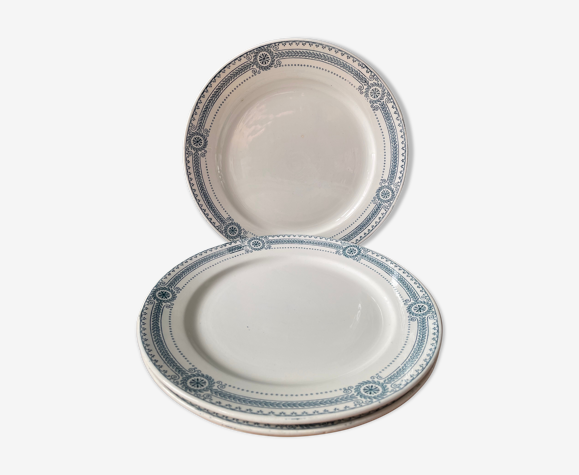 Lot de 5 assiettes plates collection Carina U&C Sarreguemines