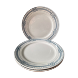 Set of 5 flat plates, Carina collection, U&C Sarreguemines
