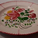 Plate earthenware of the East Strasbourg or Lunéville XIXth