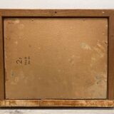 Oil on framed cardboard